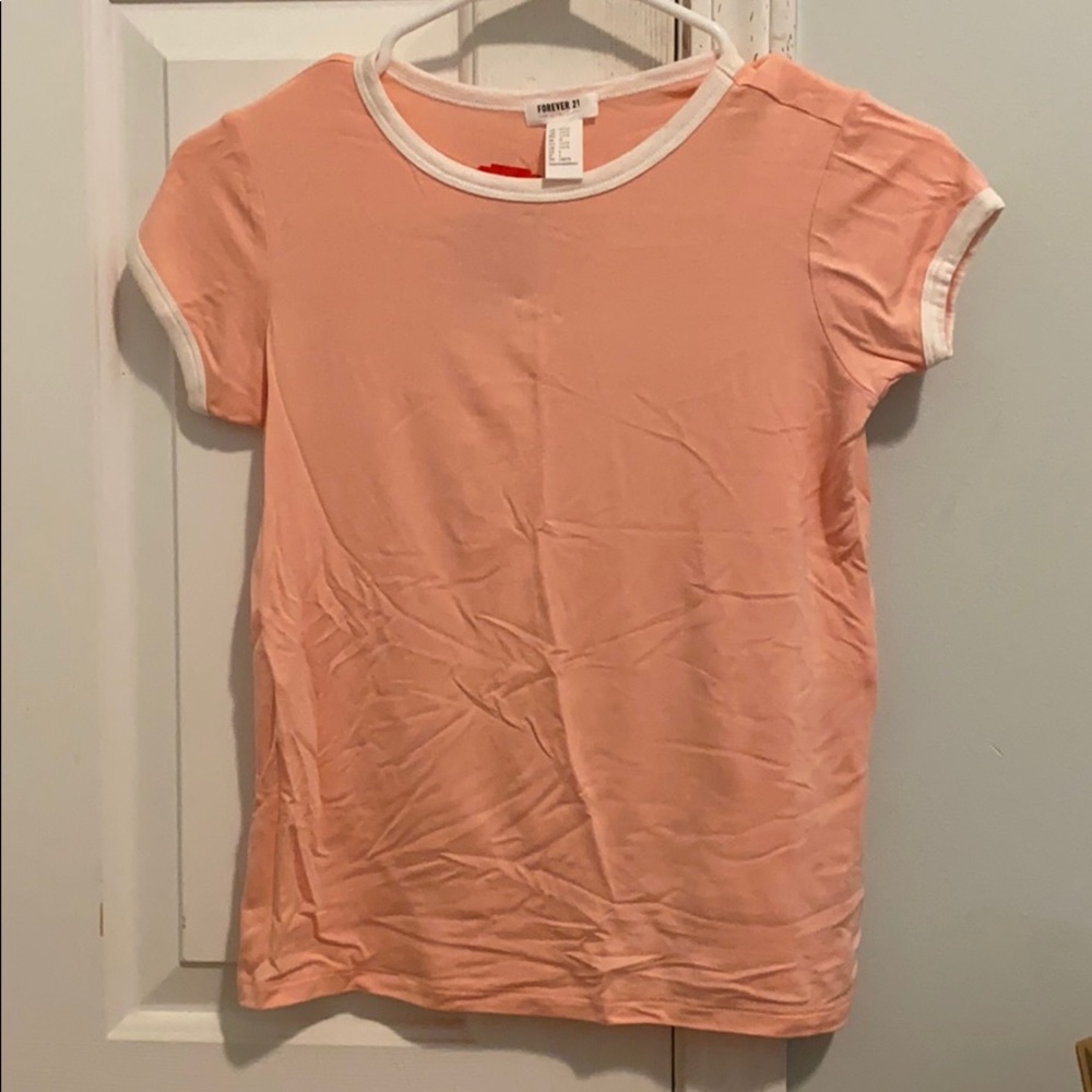 Peach Ringer Tee